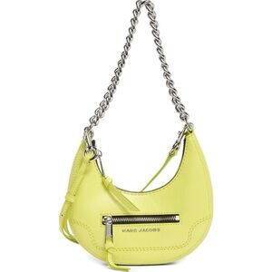 MARC JACOBS Leather Crescent Bag - Limoncello